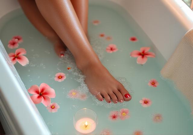 Bain relaxant aux sels minéraux